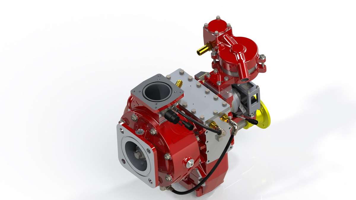 Godiva KP PTO fire pump high capacity 1500 L/min for heavy pumpers and industrial fire trucks